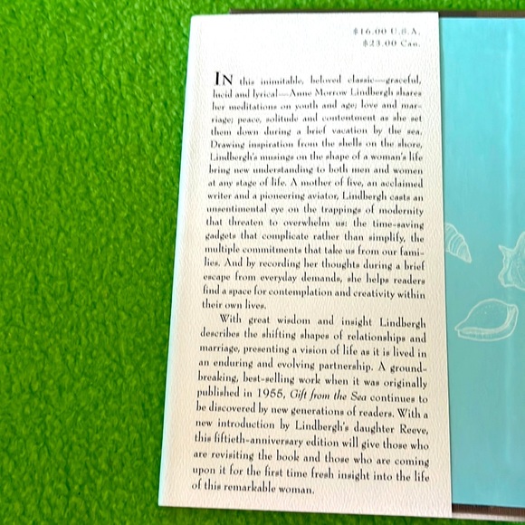 Gift From The Sea 50th Anniversary Edition by Anne Morrow Lindbergh HC/DJ Book - Picture 3 of 6